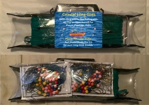 240ft Flounder/Dab Long-line & 40 Clip On Hook Snoods Hook Size 2/0 Bait-holders - Picture 1 of 6