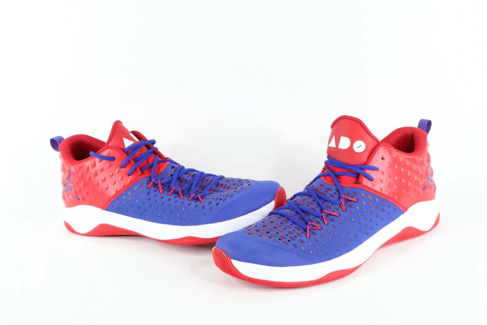 Nike Air Jordan Extra Fly Andre Drummond ADO Muestra PE Juego Usado Zapatos Azul 18 Foto 1 de 4