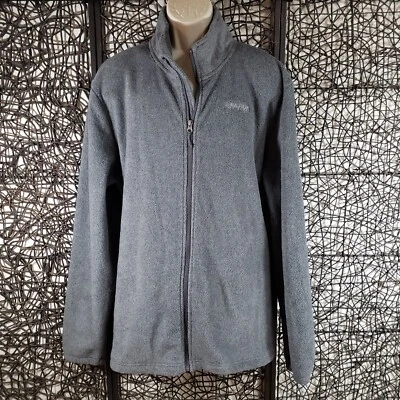 MAGELLAN HOMBRE MANGA LARGA CREMALLERA COMPLETA POLAR CHAQUETA CAMISA XL GRIS POLI IMITACIÓN CUELLO Foto 1 de 4