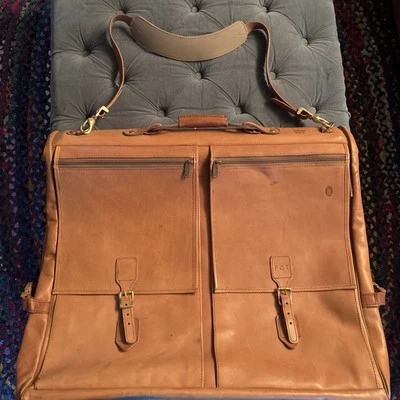 Vintage Hartmann Leather Belting Garment Bag Suit Shoulder Strap LARGE 24x42” - Image 1 of 4
