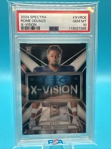 Rome Odunze 2024 Panini Spectra X-Vision Rookie 06/125 Bears RC #XV-ROE PSA 10 - Imagen 1 de 2