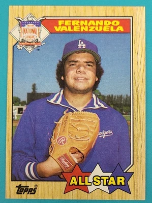 1987 Topps All-Star #604 Fernando Valenzuela LA Dodgers BASEBALL Card P7 - Image 1 of 2