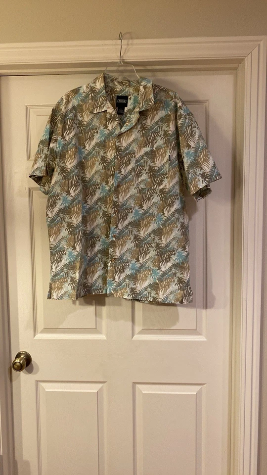 Aigle Men’s SS Button Down Hawaiian Shirt Sz Large - Image 1 of 4