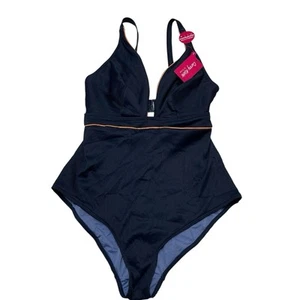 Traje de baño Curvy Kate para mujer EE. UU. 36G/H azul marino acanalado de una pieza junto a la piscina sin cable - Imagen 1 de 5