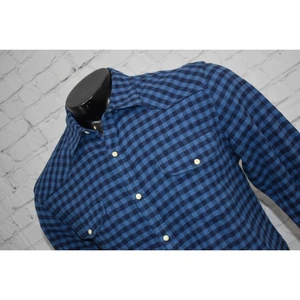 Camicia western jeans marca Lucky uomo media bottoni perlati bottoni a scatto sabato elasticizzata - Foto 1 di 7