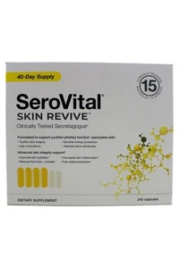 SeroVital Skin Revive Dietary Supplement 40 Day Supply 240 Capsules - Picture 1 of 4