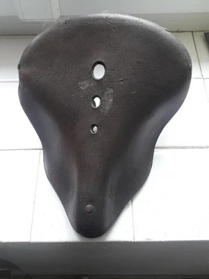 Ancienne Selle de Vélo En Cuir - Photo 1/4