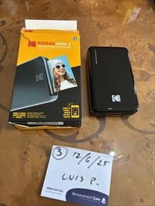 Kodak Mini 2 Instant Photo Printer Black - Picture 1 of 4