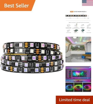 WS2811 RGB LED Strip 16.4FT – Chasing Color Effects for Indoor Decor - Image 1 of 4
