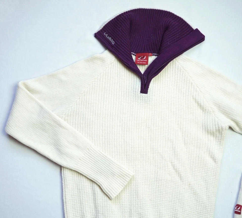 Ulvang Wool RAV Zip Sweater Jumper mens Pullover top size L Large Unisex 77005 - Image 1 of 4