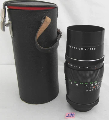 PENTACON OBJEKTIV 1:4/200mm; M42, MADE IN G.D.R. (298) - Bild 1 von 4