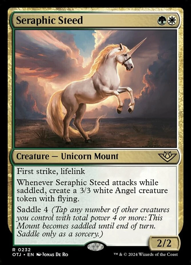x1 Seraphic Steed - Outlaws of Thunder Junction - NM - MTG - Image 1 of 1