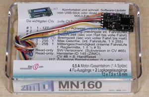 Zimo Decoder MN160 500mA mit 9 Litzendrähten - Bild 1 von 1