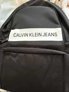 BNWT Calvin Klein Jeans Sport Essentials Black Campus Backpack - Picture 1 of 8