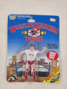 NEW IN BOX WWF Wrestling Superstars Bendies 1985 ROWDY RODDY PIPER LJN WWE RARE! - Picture 1 of 7