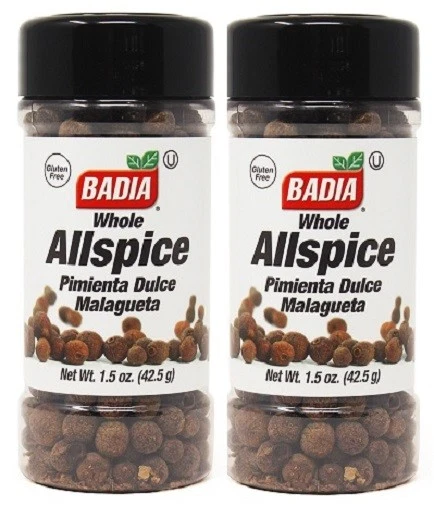 2 Badia Whole Allspice Pimienta Dulce Malagueta 2 Pack - 1.5oz