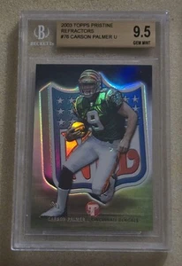 2003 Topps Pristine CARSON PALMER Rookie Refractor #/499 RC BGS 9.5 GM Bengals  - Picture 1 of 2