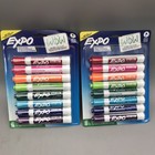 2 Pack x8 Each EXPO Low Odor Dry Erase Markers Chisel Tip Assorted Colors New