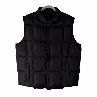 Lands’ End Men’s Black Down Puffer Vest Thermolite Insulated Sleeveless Size L - Image 1 of 4