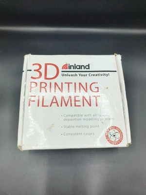 inland 3D Printing Filament 1.75mm PLA Black - 1Kg (2.2lb) - Image 1 of 2