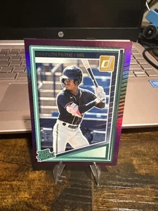2025 Donruss Braylon Payne Purple /99 Rated Prospect Milwaukee Brewers - Picture 1 of 2