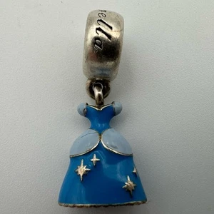 Pandora Disney Aschenputtels Blaues Kleid Dress Emaille & SS .925 Charm 791578ENMX - Bild 1 von 7