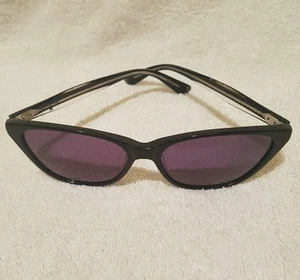 OCCHIALI DA SOLE CONVERS DONNA CHISS 😎 EX COND NERO MODREN CAT🐱EYE STYLE - Foto 1 di 10