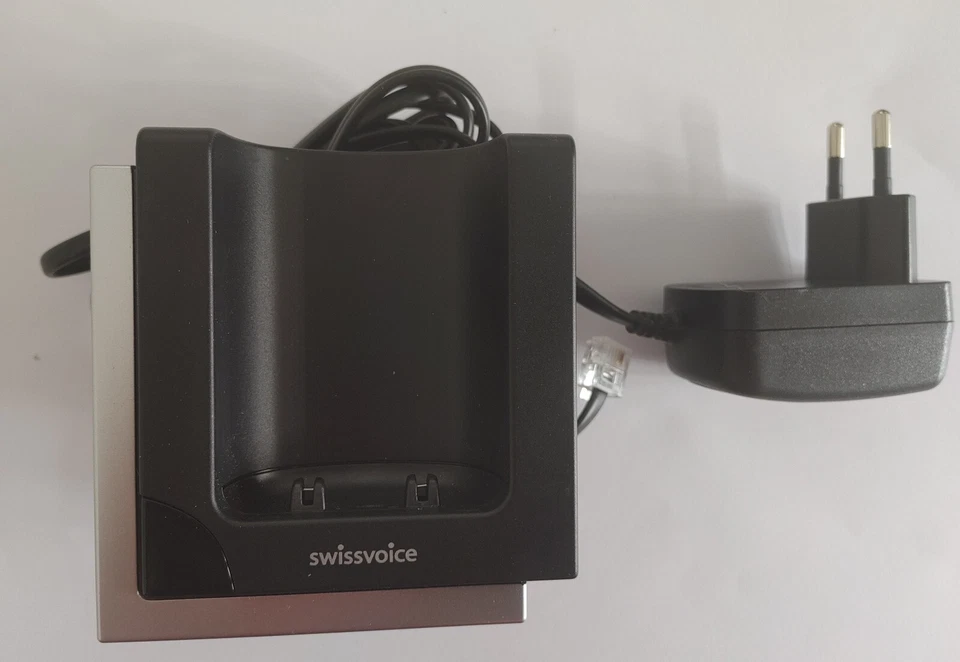 Ladeschale Charger mit Netzteil für Swissvoice Avena Eurit 748 758 - Bild 1 von 2