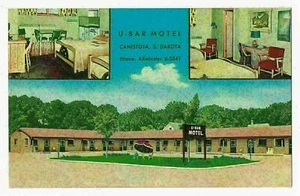 U-Bar Motel, Canistota, Dakota del Sur años 60 - Imagen 1 de 2