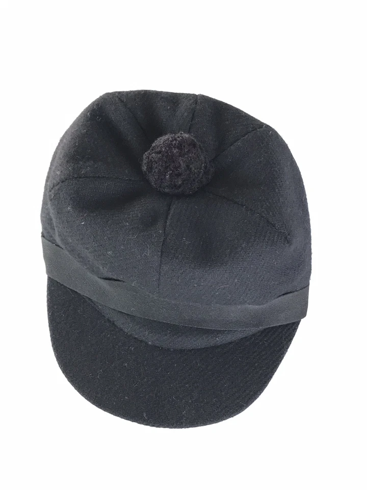 Burberry Authentic Womens Check Hat Cap Wool Navy M Ashley Cashmere check - Photo 1/4