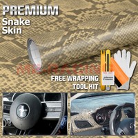 *60"x60" Python Snake Skin Leather Vinyl Wrap Sticker Decal Air Bubble Free