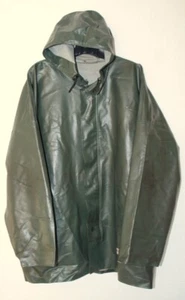 OCEAN Vintage PVC Regenjacke + Kapuze Regenmantel Regen Jacke Mantel 58/XXL - Bild 1 von 7