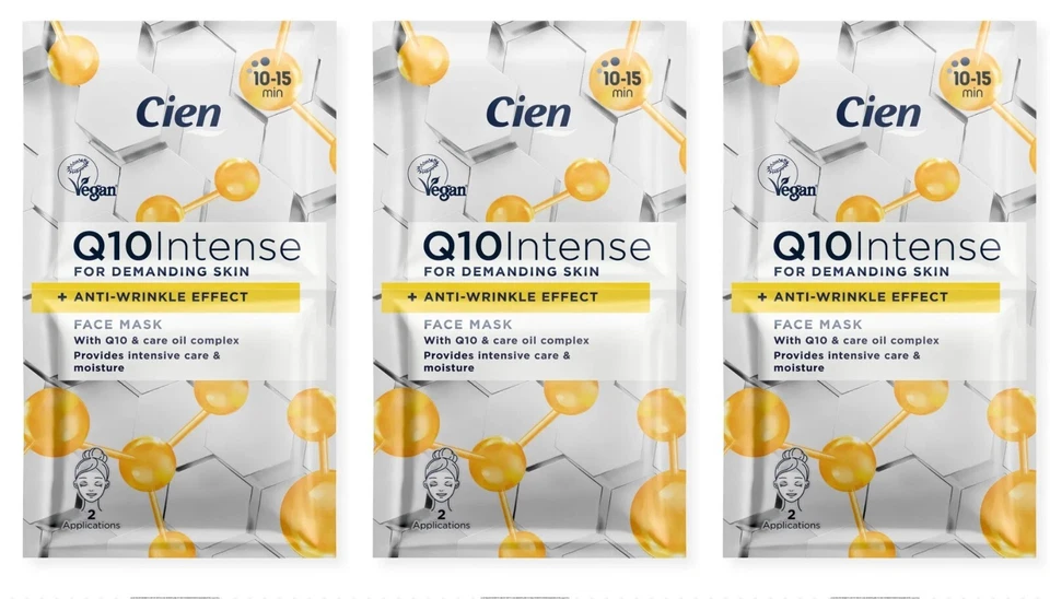 Cien 3X2 face mask Q10 Intense for demanding skin, anti-wrinkle effect - Image 1 of 1