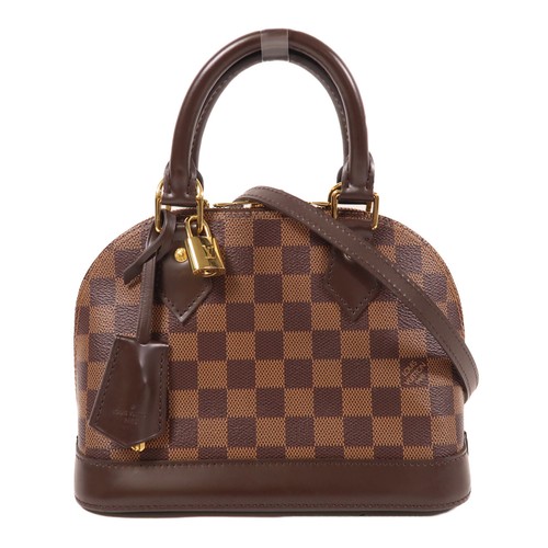 LOUIS VUITTON（LV） Borsa Louis Vuitton LV GHW Alma BB 2 vie N41221 Damier Ebene marrone
