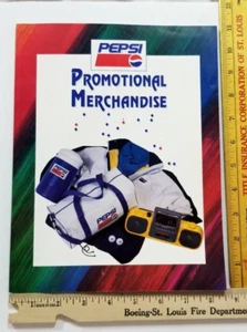Vtg 1980s PEPSI MERCHANDISE CATALOG Rare HTF Ephemera WALKMANS & SWATCH A6 - Picture 1 of 8