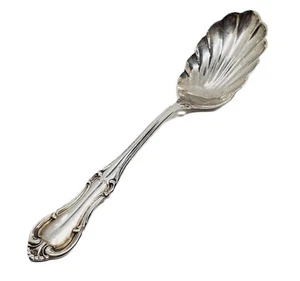 Vtg International Sterling Silver Joan Of Arc Clam Shell Scalloped Sugar Spoon - Picture 1 of 8