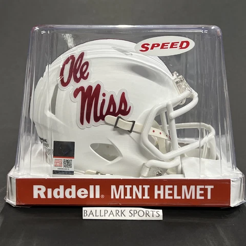 Mississippi Ole Miss Rebels - Riddell NCAA Speed Mini Helmet (White Alternate) Cover