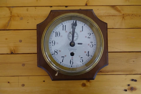 Nautical Antiques  Brass Clock Observator Rotterdam Hang on the Wall Cover