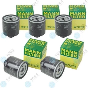 5x Original MANN FILTER ÖLFILTER W712/52 für SKODA FABIA I & II 1.4 / 1.4 16V - Picture 1 of 1
