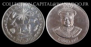 Tonga 2 Pa' Anga 1977 Kupfer Nickel - Picture 1 of 1