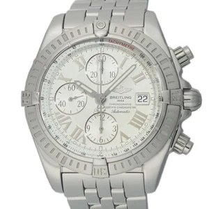 AUTHENTISCHE BREITLING UHR CHRONOMAT EVOLUTION A13356 A156A53PA WEISSES GEHÄUSE: 43 MM F/S - Bild 1 von 9