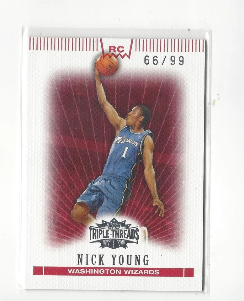 2007-08 Topps Triple Threads #110 Nick Young RC Rookie Wizards Lakers /99 - Image 1 of 1