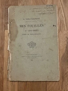 Buch Mes Fouilles Au Croc Marin Fontainebleau 1891 (L3) - Bild 1 von 5