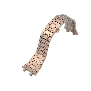 26mm Rose Steel Watch Bracelet For Audemars Piguet Royal Oak Screw Distance 16mm - Picture 1 of 5