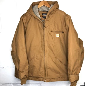 Carhartt Womens 3X Plus Brown Washed Duck Sherpa Lined Full Zip Jacket OJ4392-W - Bild 1 von 11
