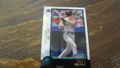 1998 BOWMAN CHROME # 119 TODD HELTON  BASEBALL CARD - Image 1 of 2