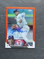 2023 Topps Chrome Update Alex Rodriguez Orange Refractor Auto /25 CLA-AR Rangers