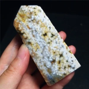 TOP 127G Natural Orbicular Ocean Jasper Single Point Heal Stone Madagascar QT42 - Picture 1 of 18