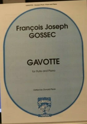 Flute & Piano: Gavotte by Francois Gossec arr Donald Peck Publisher price $6.99 - Image 1 of 3