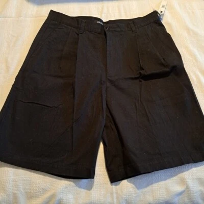 DKNY Hombre Talla 36 Negro Plisado Frontal Shorts. Nuevo Foto 1 de 4